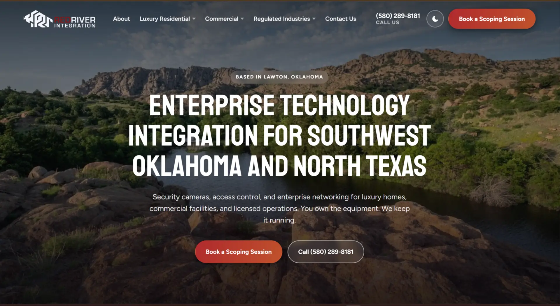Red River Integration website homepage